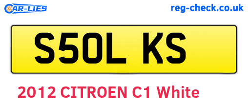 S50LKS are the vehicle registration plates.