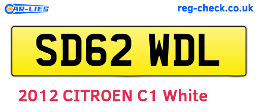 SD62WDL are the vehicle registration plates.
