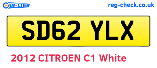 SD62YLX are the vehicle registration plates.
