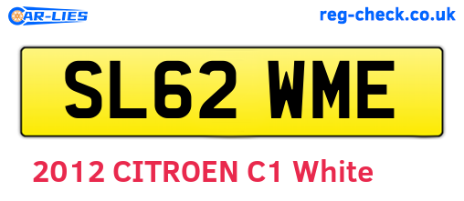 SL62WME are the vehicle registration plates.