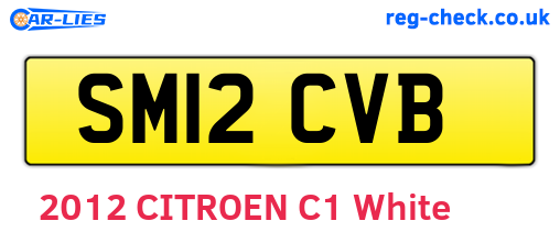 SM12CVB are the vehicle registration plates.