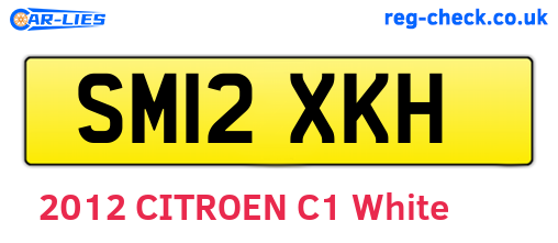 SM12XKH are the vehicle registration plates.