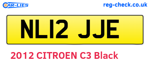 NL12JJE are the vehicle registration plates.