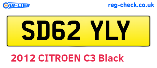 SD62YLY are the vehicle registration plates.
