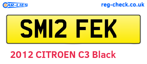 SM12FEK are the vehicle registration plates.