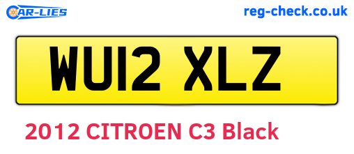 WU12XLZ are the vehicle registration plates.