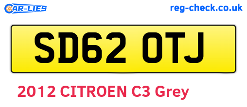 SD62OTJ are the vehicle registration plates.