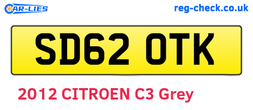 SD62OTK are the vehicle registration plates.