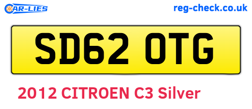 SD62OTG are the vehicle registration plates.
