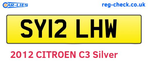 SY12LHW are the vehicle registration plates.