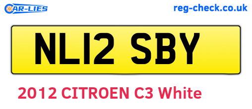 NL12SBY are the vehicle registration plates.