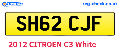 SH62CJF are the vehicle registration plates.