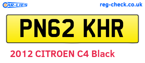 PN62KHR are the vehicle registration plates.