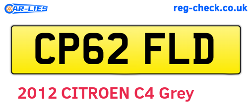 CP62FLD are the vehicle registration plates.