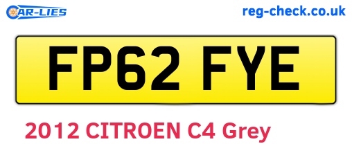 FP62FYE are the vehicle registration plates.