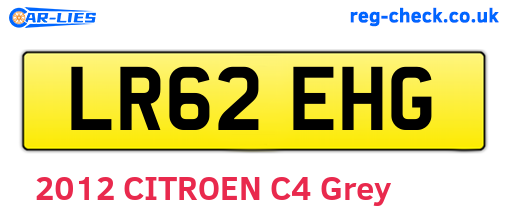 LR62EHG are the vehicle registration plates.