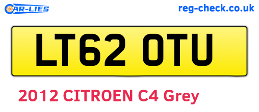 LT62OTU are the vehicle registration plates.