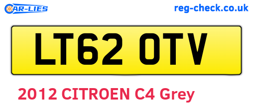 LT62OTV are the vehicle registration plates.