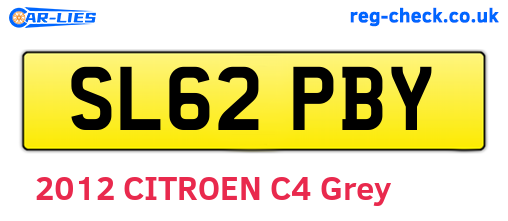 SL62PBY are the vehicle registration plates.