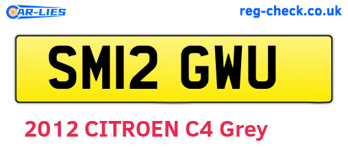 SM12GWU are the vehicle registration plates.