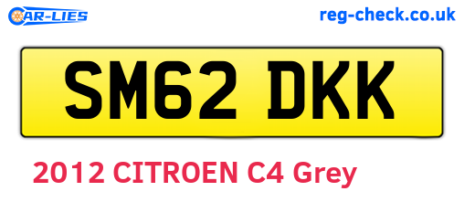 SM62DKK are the vehicle registration plates.