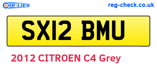 SX12BMU are the vehicle registration plates.