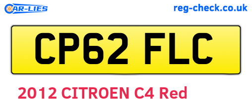 CP62FLC are the vehicle registration plates.