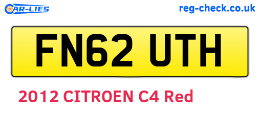 FN62UTH are the vehicle registration plates.