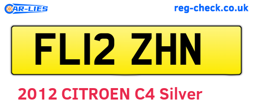 FL12ZHN are the vehicle registration plates.