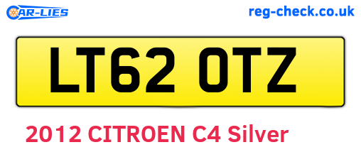 LT62OTZ are the vehicle registration plates.