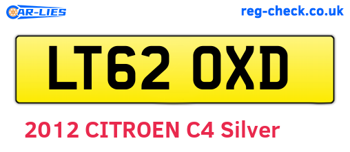 LT62OXD are the vehicle registration plates.