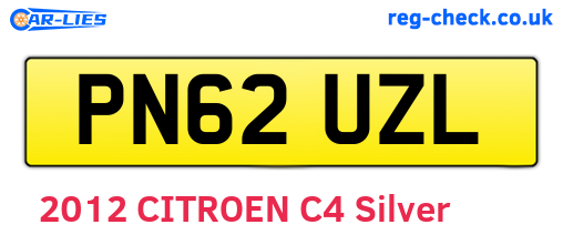 PN62UZL are the vehicle registration plates.