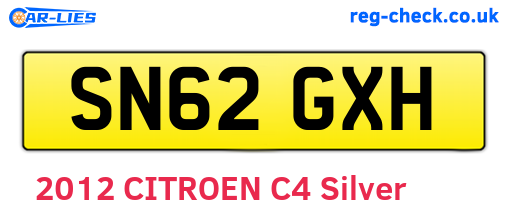 SN62GXH are the vehicle registration plates.