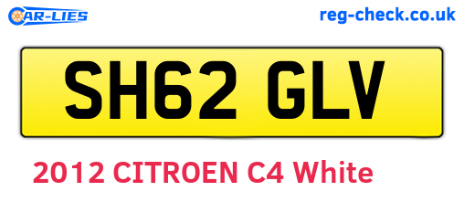 SH62GLV are the vehicle registration plates.