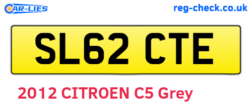 SL62CTE are the vehicle registration plates.