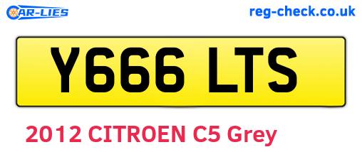 Y666LTS are the vehicle registration plates.