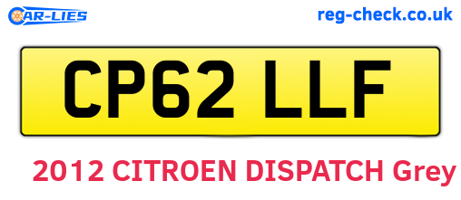 CP62LLF are the vehicle registration plates.