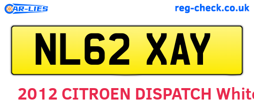 NL62XAY are the vehicle registration plates.