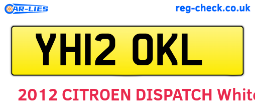 YH12OKL are the vehicle registration plates.