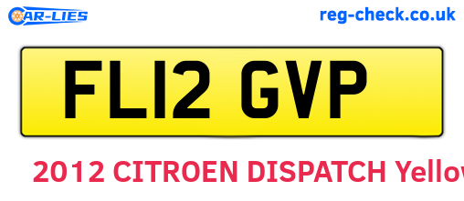 FL12GVP are the vehicle registration plates.