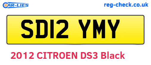 SD12YMY are the vehicle registration plates.