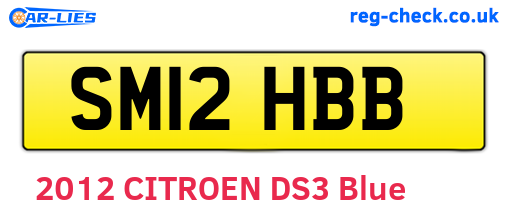 SM12HBB are the vehicle registration plates.