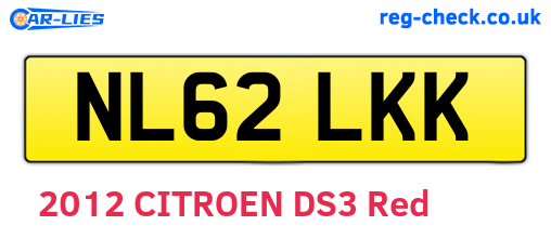 NL62LKK are the vehicle registration plates.
