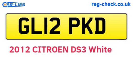 GL12PKD are the vehicle registration plates.