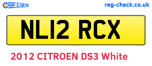 NL12RCX are the vehicle registration plates.