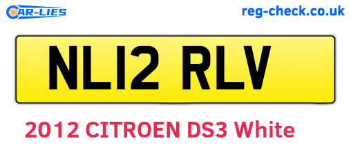 NL12RLV are the vehicle registration plates.