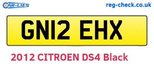 GN12EHX are the vehicle registration plates.