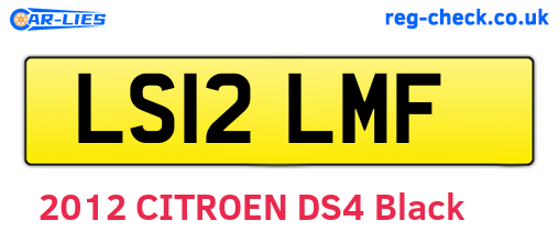LS12LMF are the vehicle registration plates.