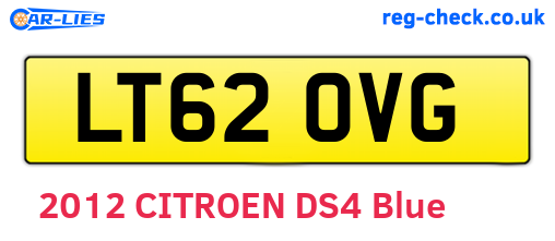 LT62OVG are the vehicle registration plates.