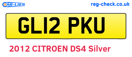 GL12PKU are the vehicle registration plates.